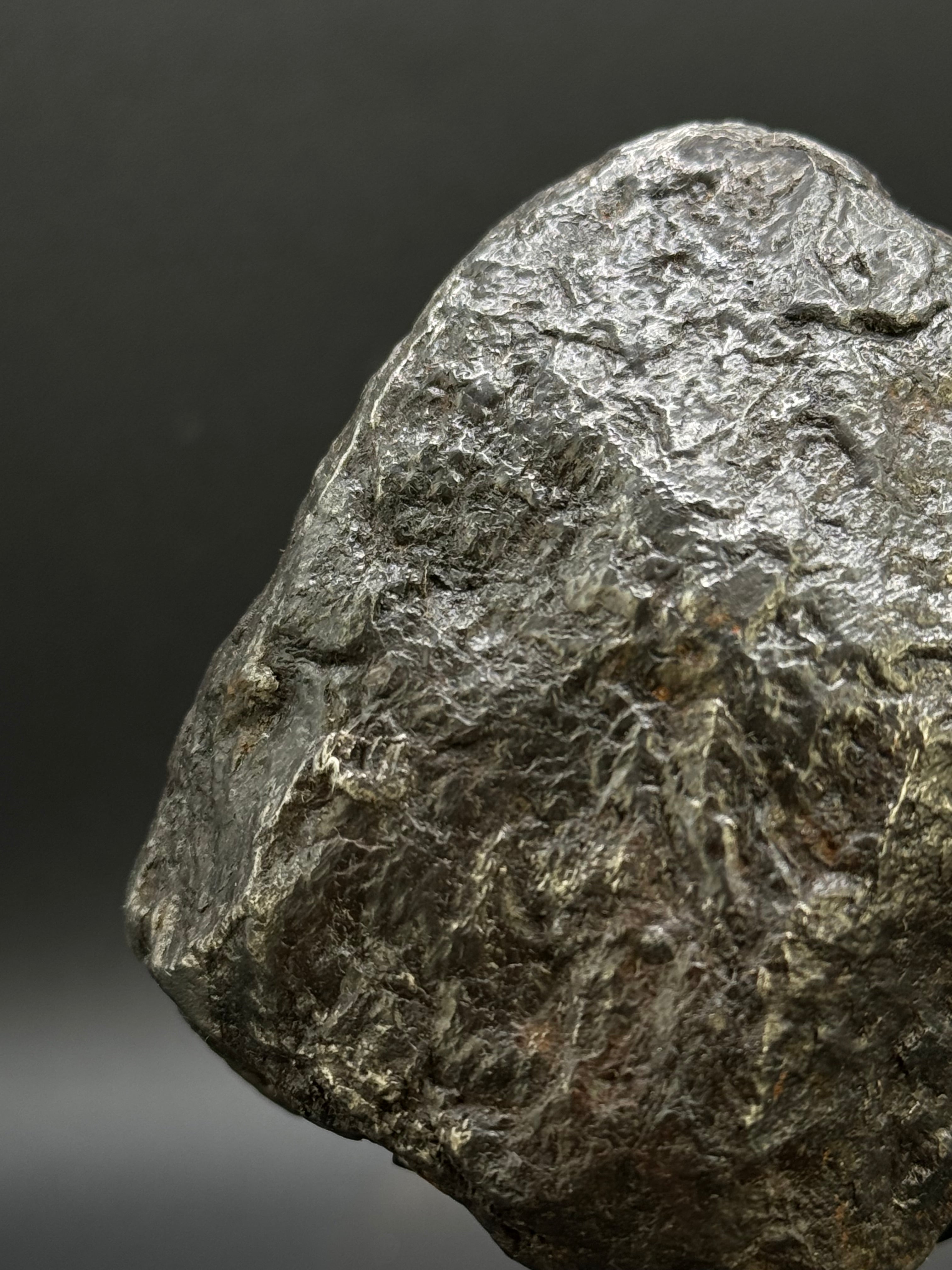 MUONIONALUSTA METEORITE, SWEDEN. FULL METEORITE 843 GRAMS.