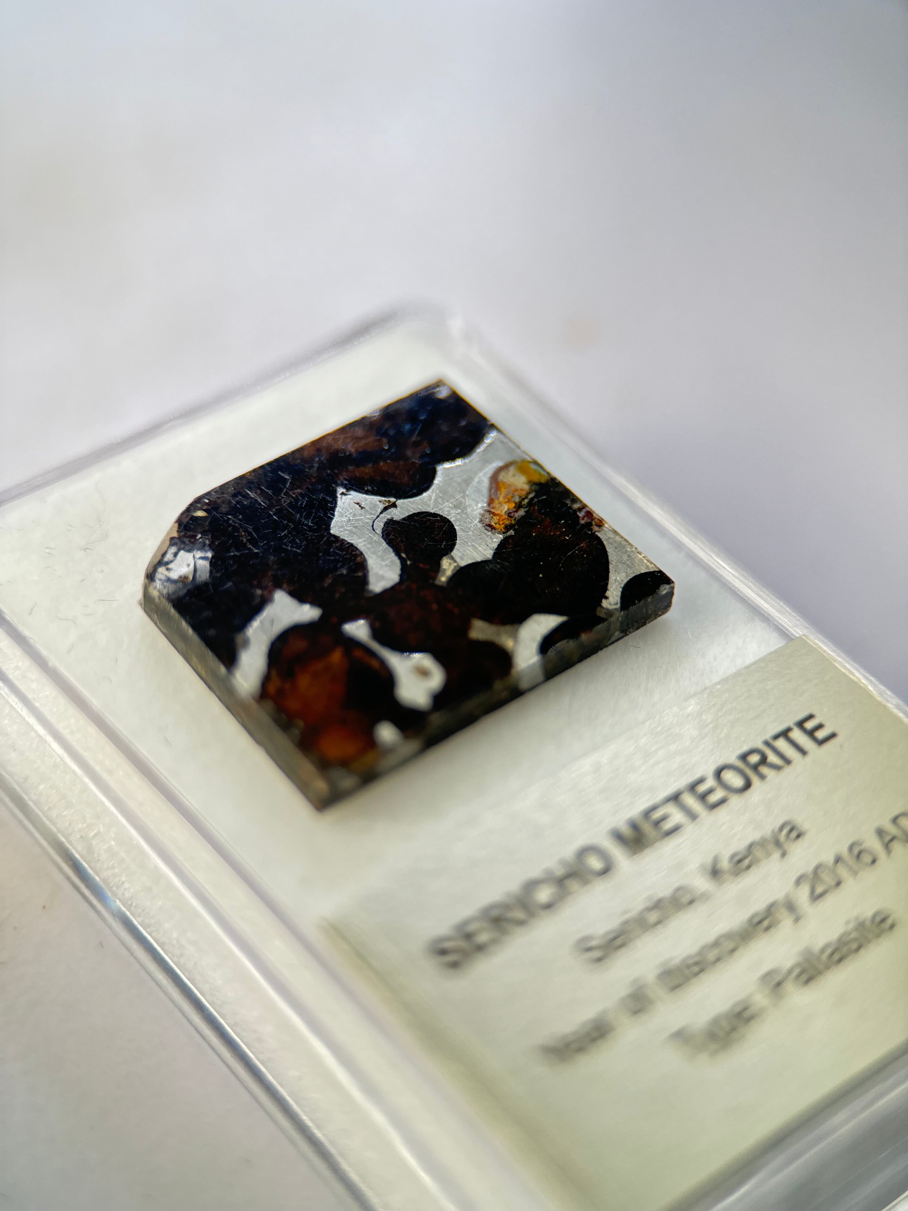 SERICHO METEORITE, KENYA. DISPLAY BOX. 4,5 GRAMS.