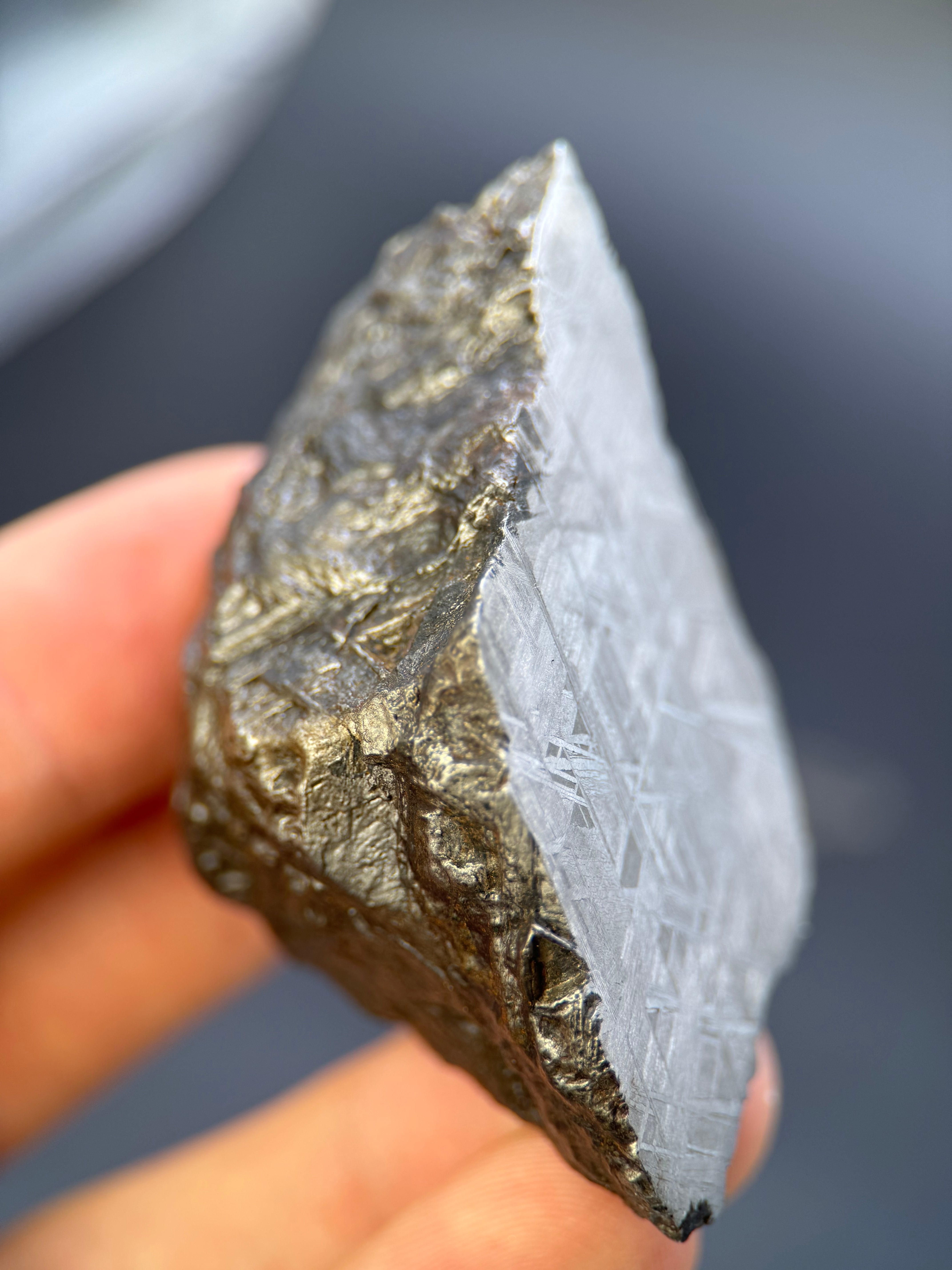 MUONIONALUSTA METEORITE, SWEDEN. 213 GRAMS END-CUT.