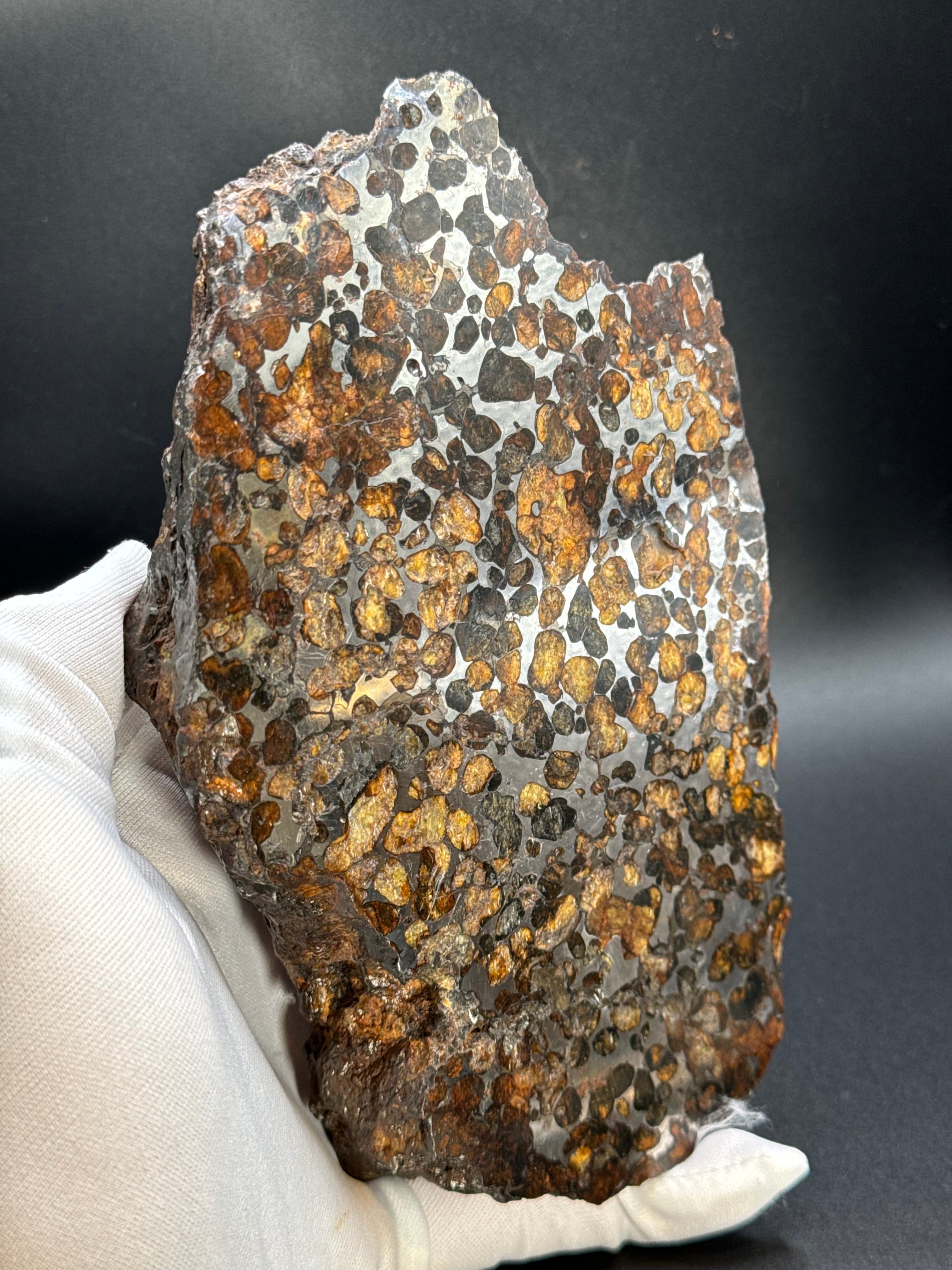 Full Sericho meteorite from Kenya, in two halves. Total weight: 3,057 grams.