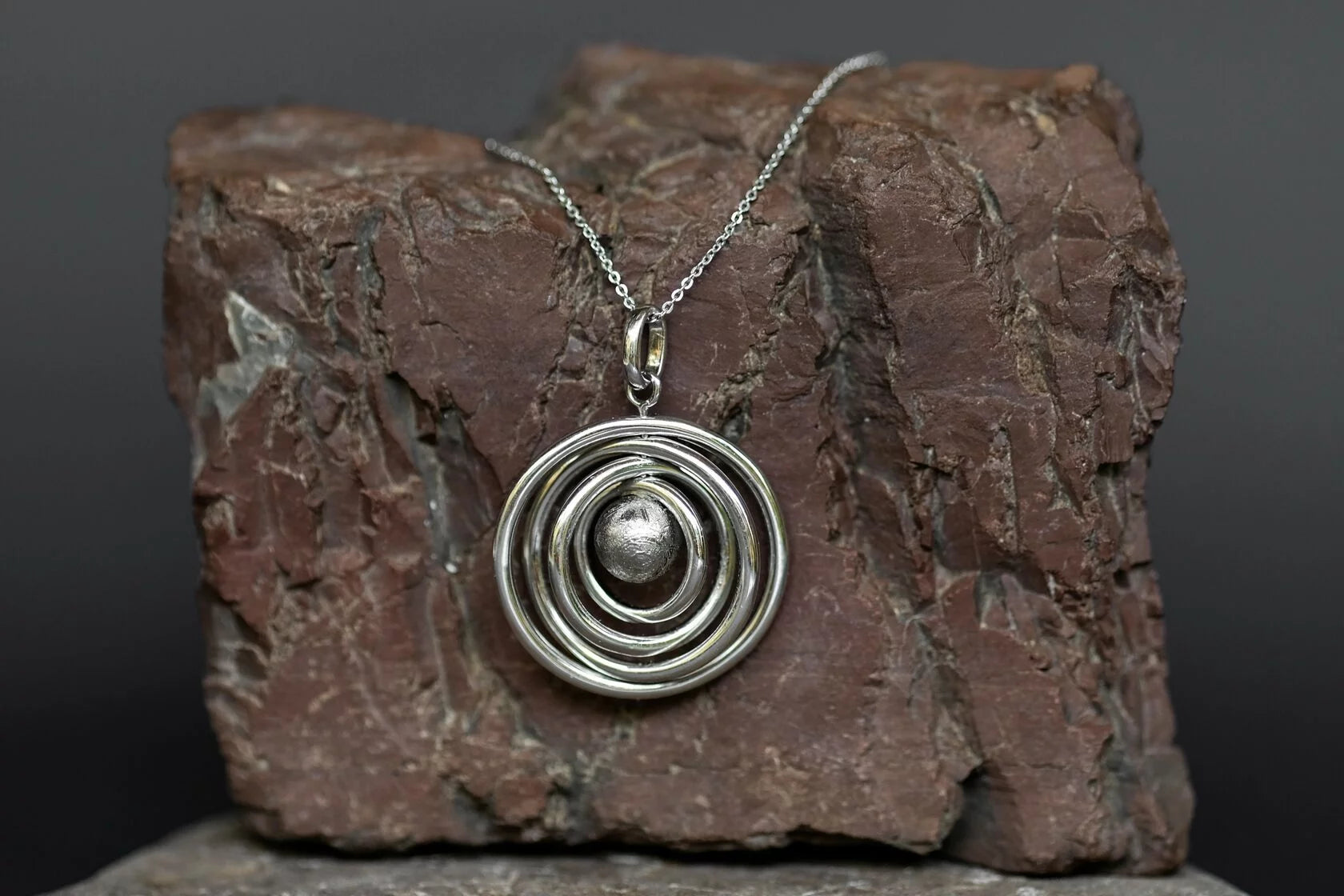 Muonionalusta Meteorite Star Pendant in Sterling Silver Muonionalusta Meteorite Star Pendant in Sterling Silver