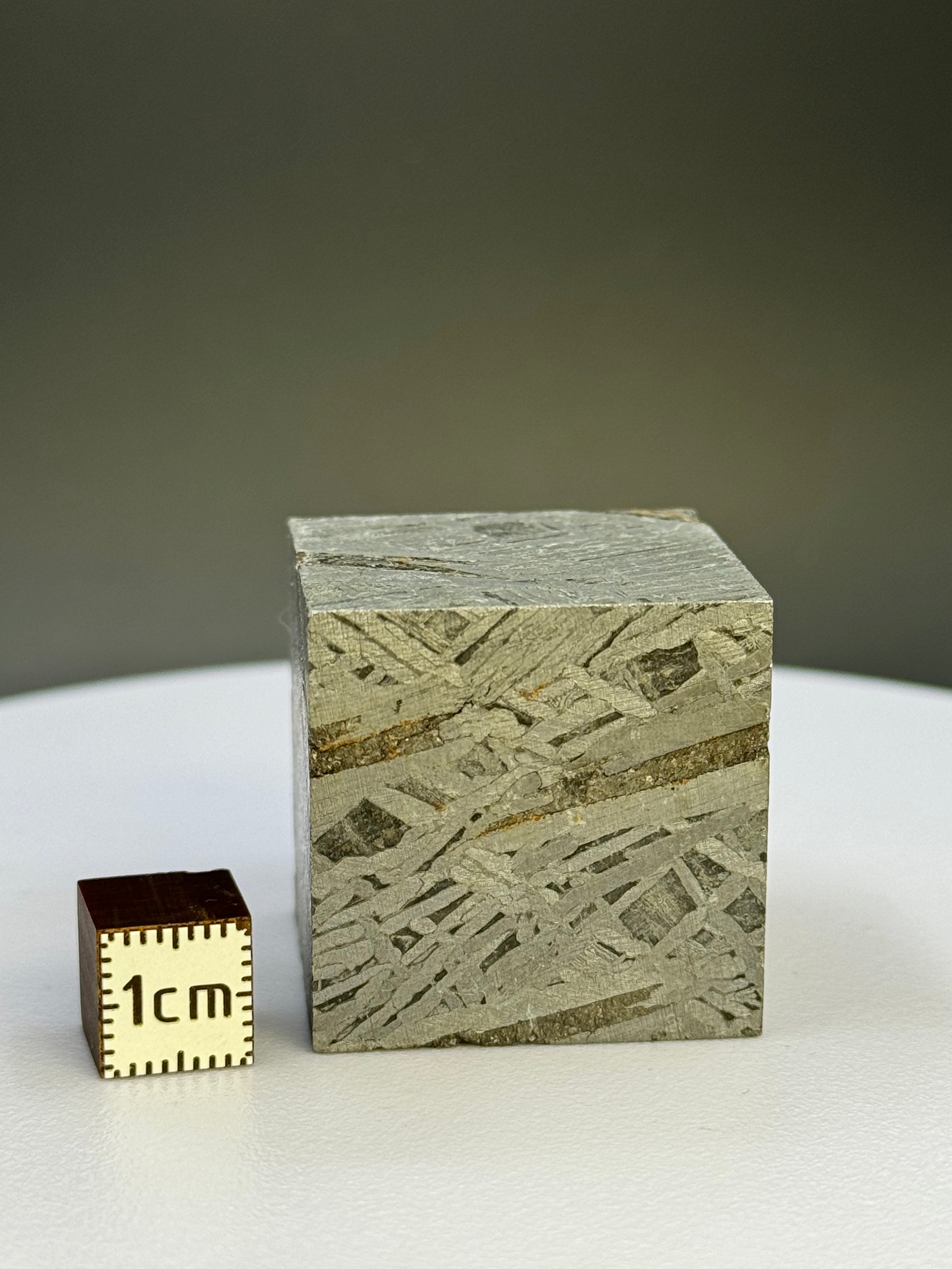 Aletai Meteorite cube, Gobi Desert, China.