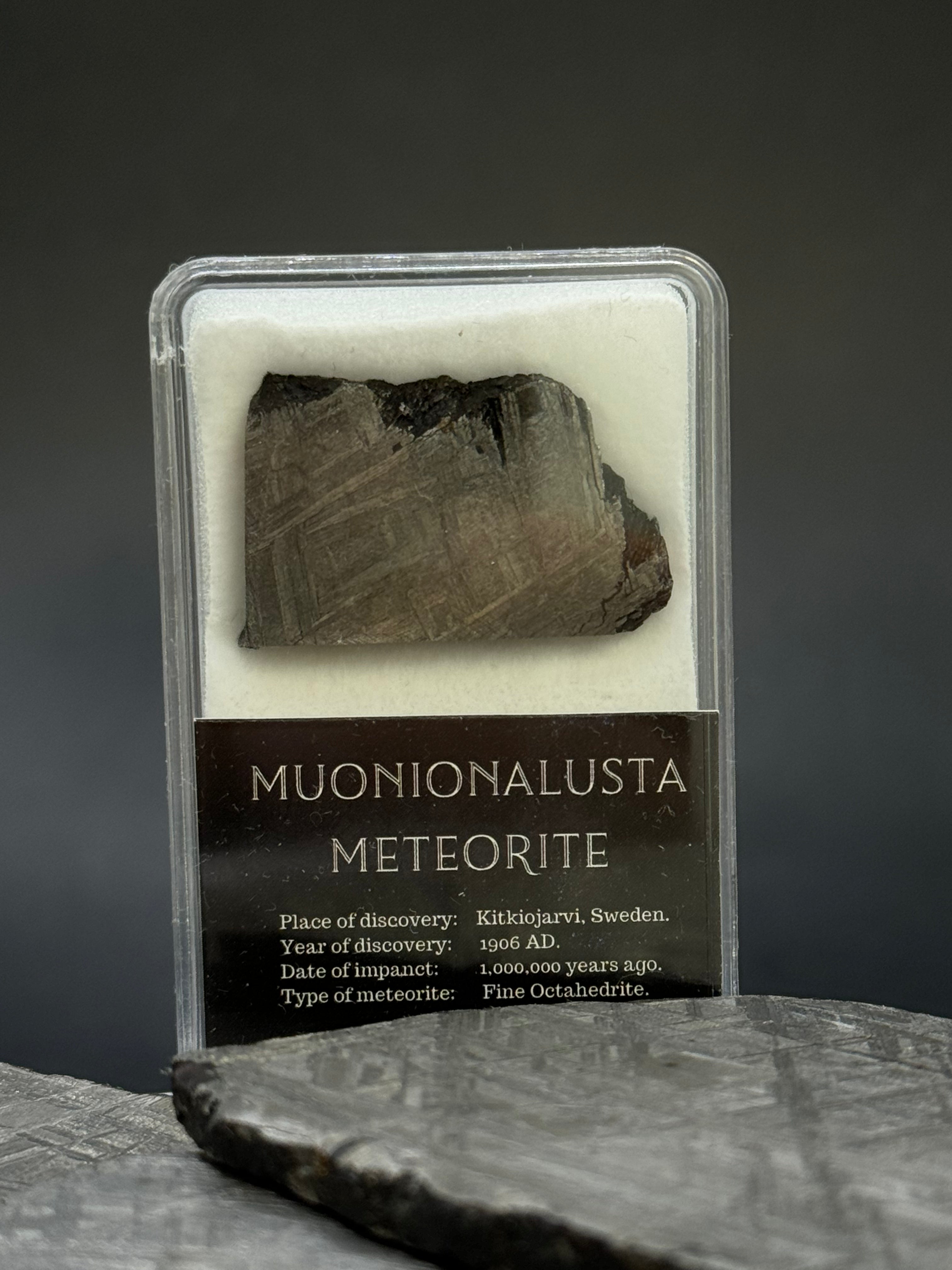Muonionalusta meteorite, Sweden. 11,2 grams.