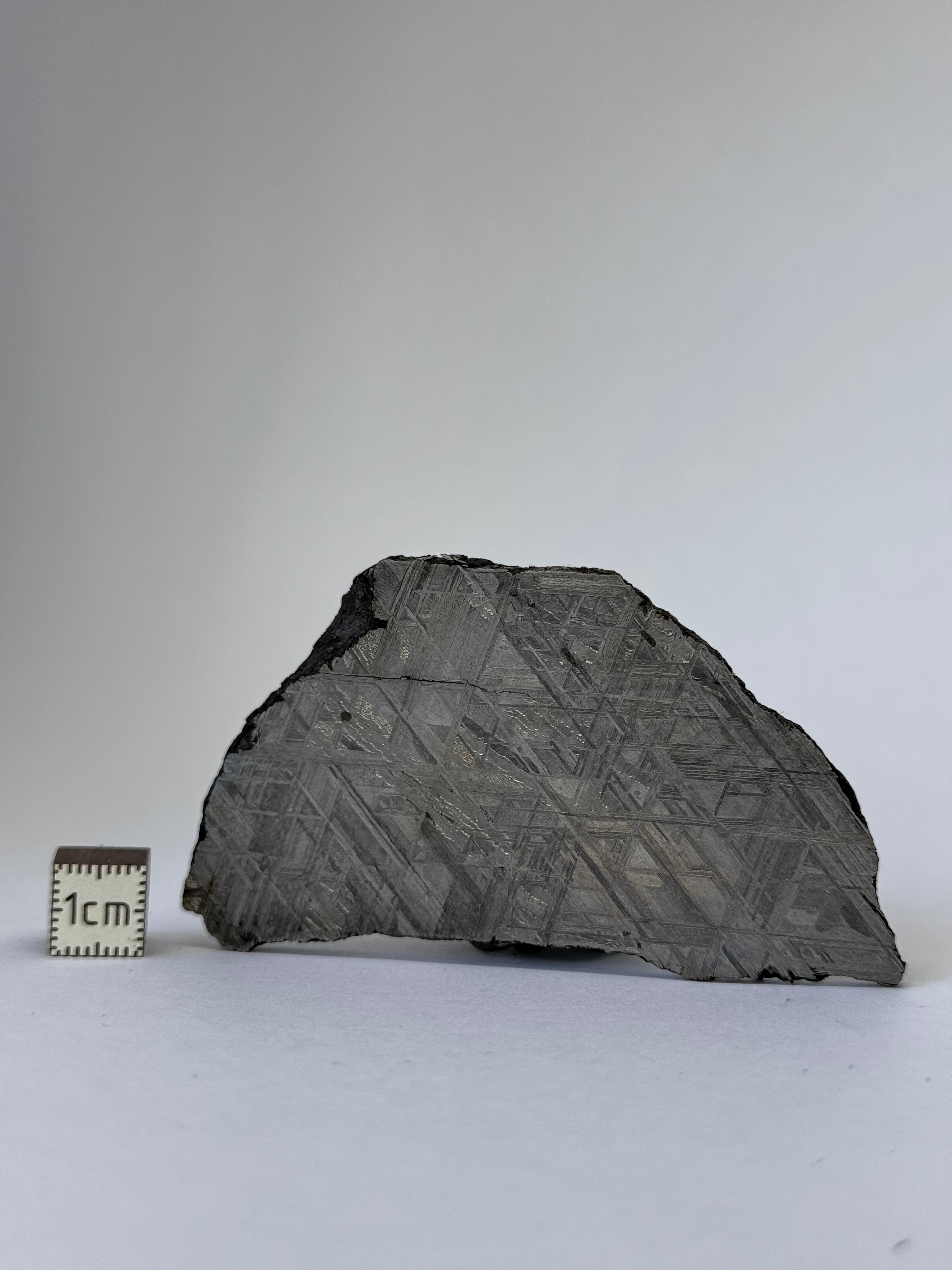 Muonionalusta Meteorite, Sweden. 65,29 grams slice.