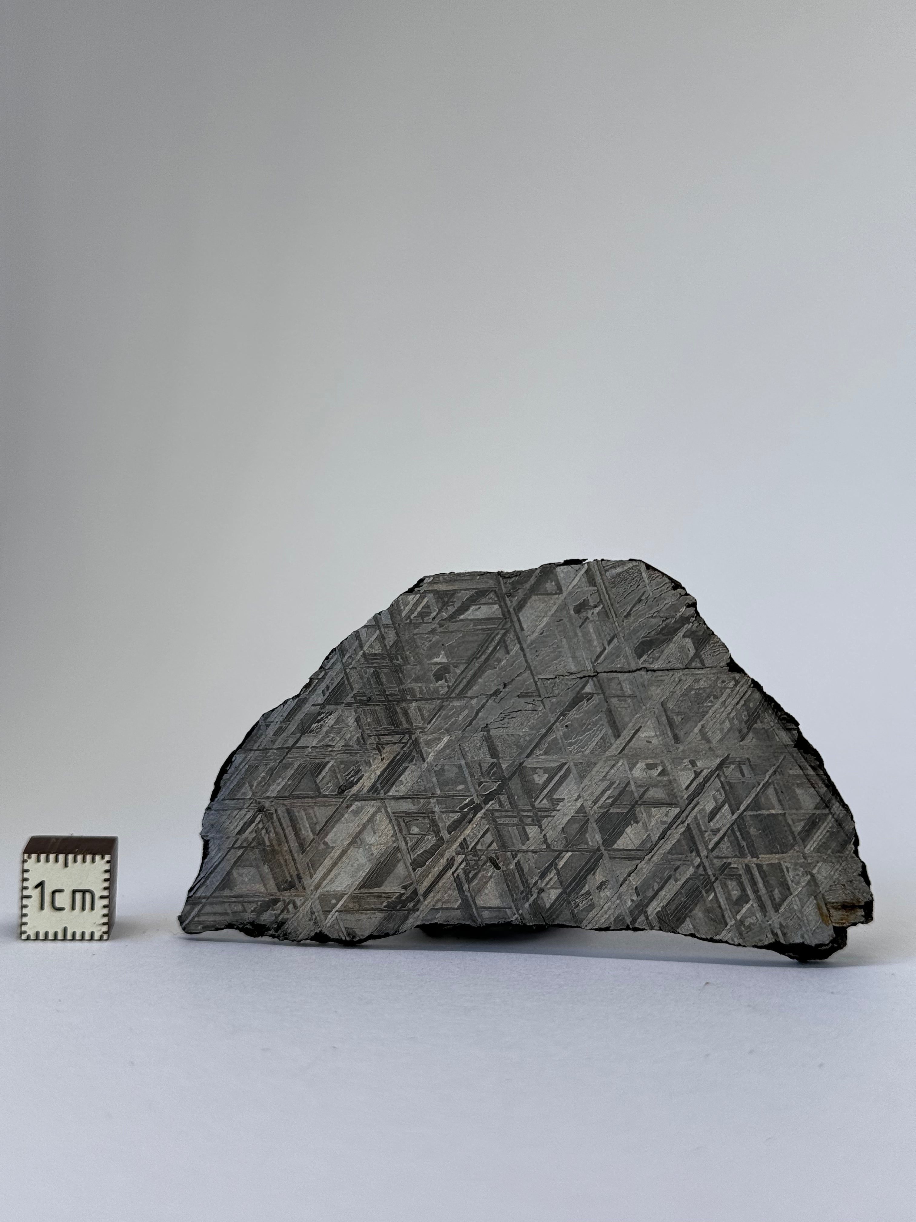 Muonionalusta Meteorite, Sweden. 65,29 grams slice.