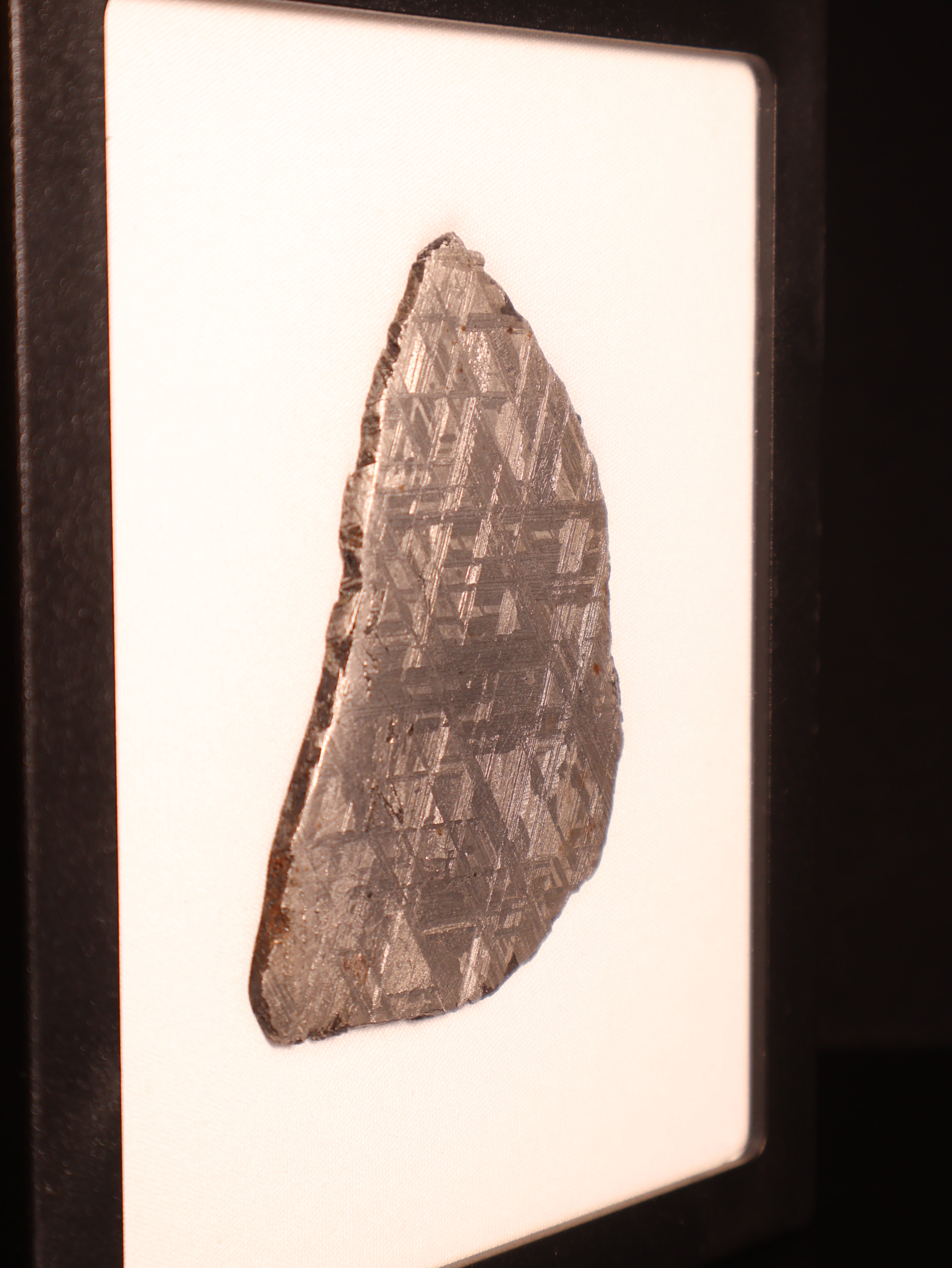 Muonionalusta Meteorite, Sweden. 68,31 grams slice.