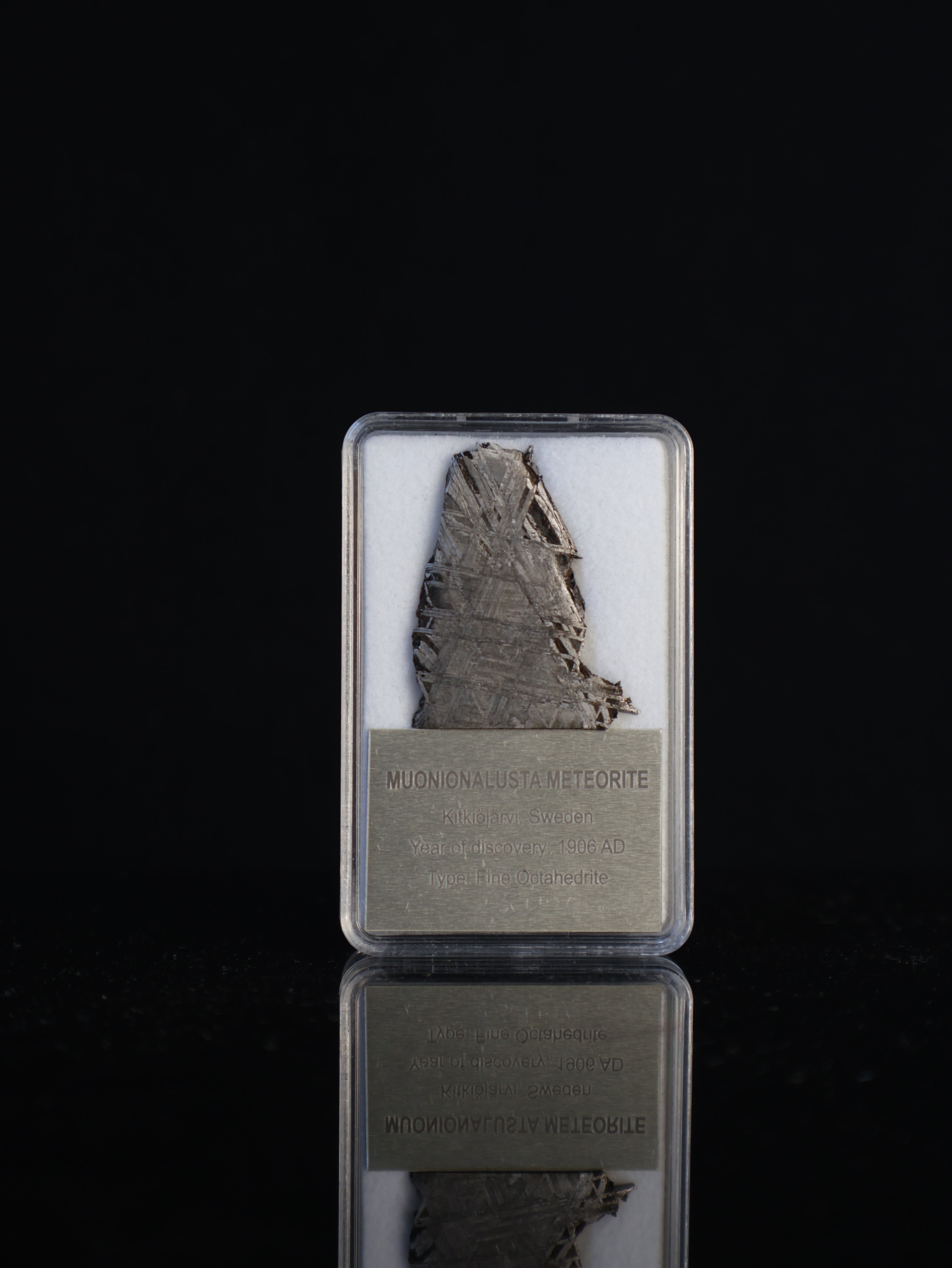 MUONIONALUSTA METEORITE, SWEDEN. DISPLAY BOX. 10,3 GRAMS.