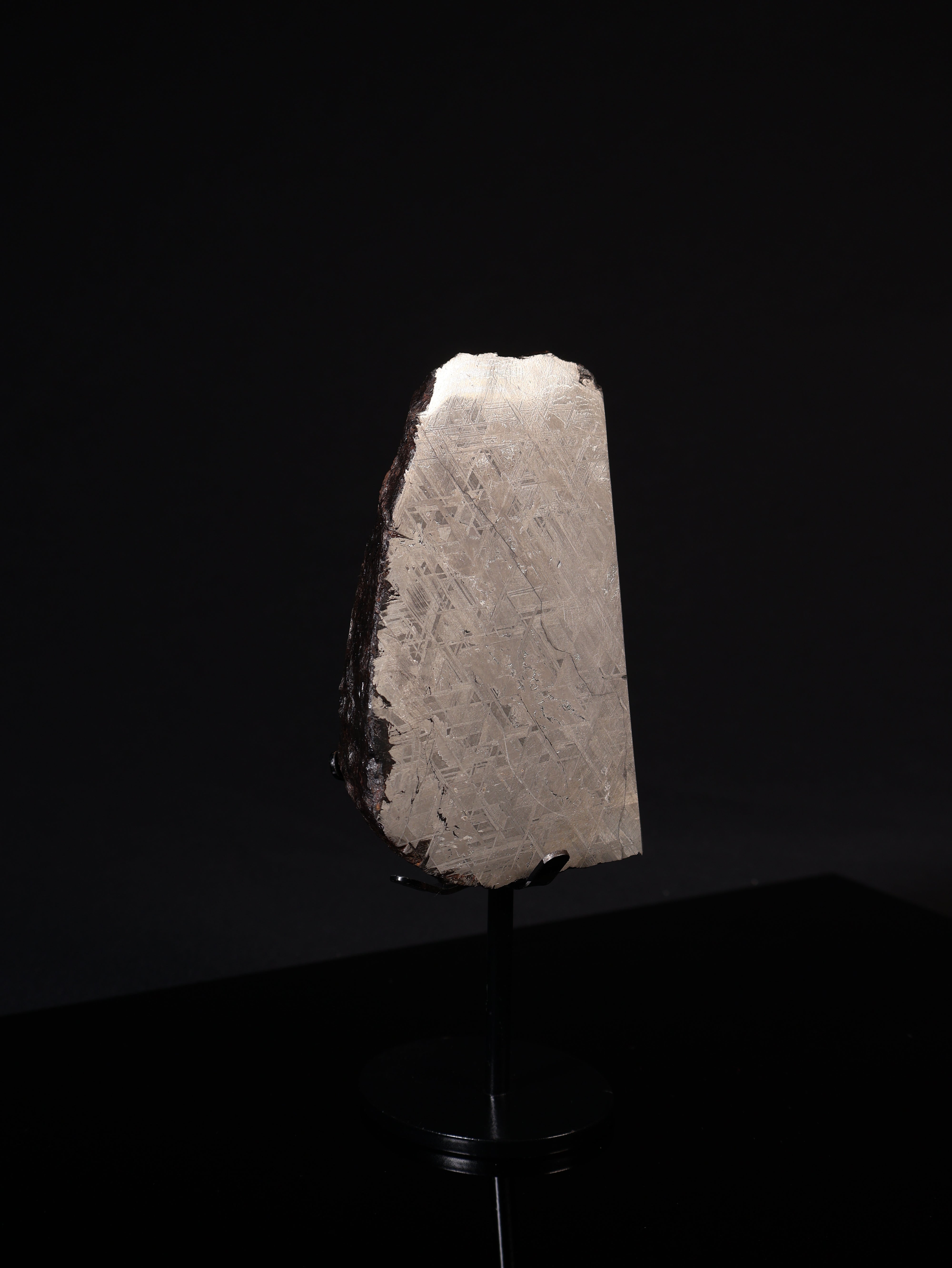 MUONIONALUSTA METEORITE, SWEDEN. 887 GRAMS END-CUT.
