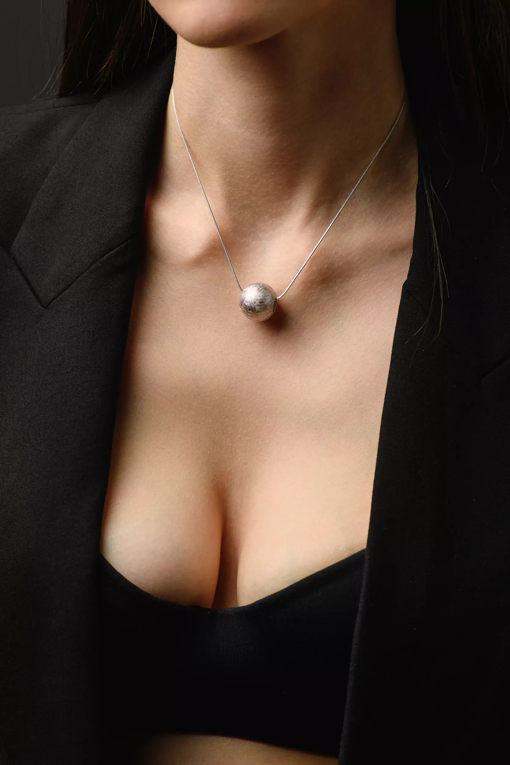 Muonionalusta Meteorite pendant "White giant"