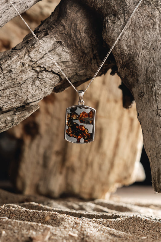 Small Dogtag pendant of Sericho Meteorite