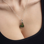 Raw Moldavite pendant