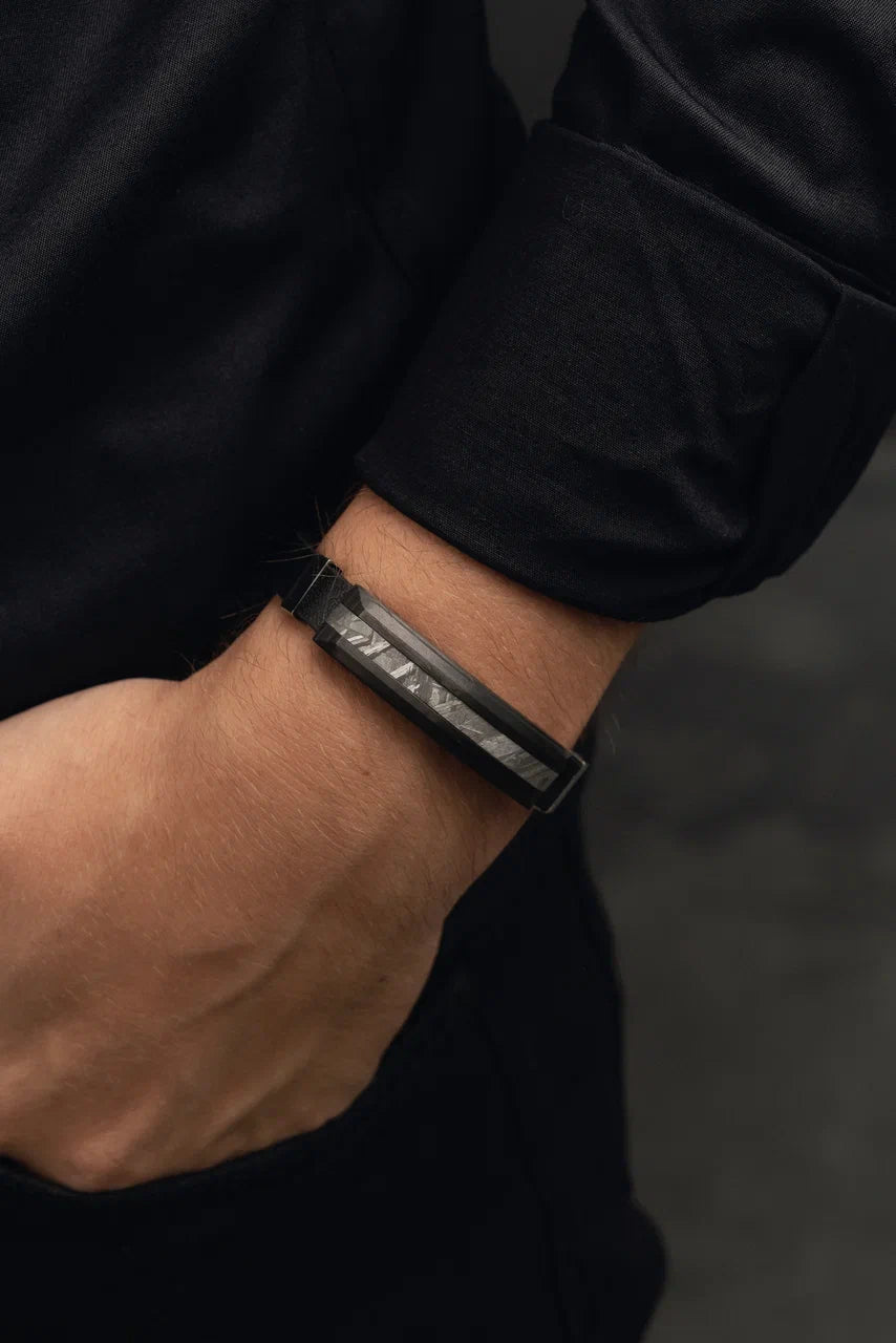 Mens meteorite bracelet online