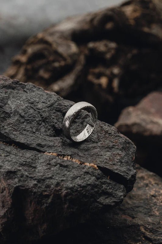 Muonionalusta Meteorite solid Ring